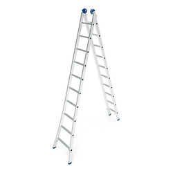 Escada 10 Degraus Extensiva Alumínio - REISAM - CONSTRUTINTAS