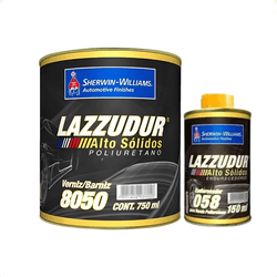 KIT Verniz PU 8050 750ml + Endurecedor 058 150ml - Alto Sólidos - LAZZURIL SHERWIN WILLIAMS - CONSTRUTINTAS