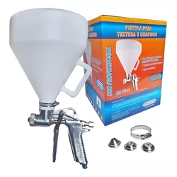 Pistola para Textura e Chapisco com 3 Bicos BC74-A - STEULA - CONSTRUTINTAS