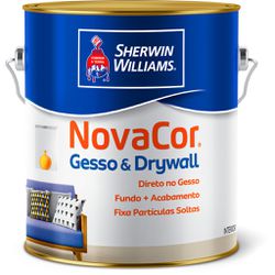 Tinta Acrílica Branco Gesso & Drywall Novacor 3,6 Litros - CONSTRUTINTAS