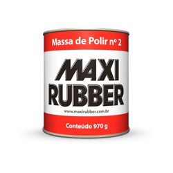 Massa de Polir N2 900ml - Maxi Rubber - CONSTRUTINTAS