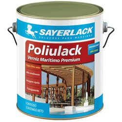 Verniz Brilhante Maritimo Incolor 900ml Poliulack - Sayerlack - CONSTRUTINTAS