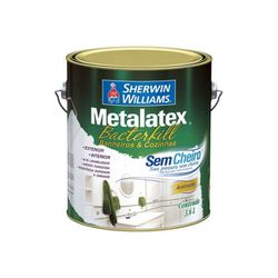 Tinta Acrílica Semi Brilho Branco 3,6L - Metalatex Bactercryl - CONSTRUTINTAS