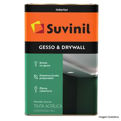 Tinta Acrilica Gesso & Drywall 18L - SUVINIL - CONSTRUTINTAS