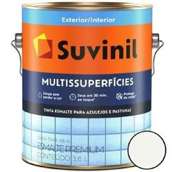 Esmalte Epóxi Banheiros e Cozinhas Branco 3,6 Litros - Suvinil Multissuperfícies - CONSTRUTINTAS