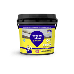 Impermeabilizante Rodapé 12Kg Recupera Rodapé Branco - QUARTZOLIT - CONSTRUTINTAS