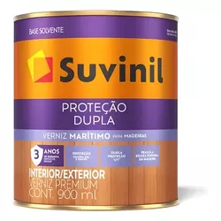Verniz Acetinado Natural Maritimo 900ml - PROTEÇÃO DUPLA - SUVINIL - CONSTRUTINTAS