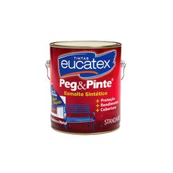 Esmalte Sintético Brilhante Standard 3,6 Litros - PEG&PINTE - EUCATEX - CONSTRUTINTAS