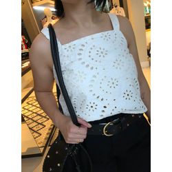 Top Cropped Sarja Off White