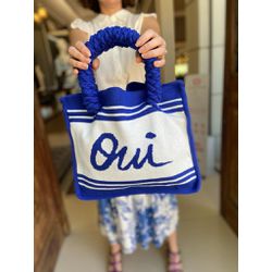 Bolsa Oui Tricot Azul Mirtilo - CONSULADO DA MODA