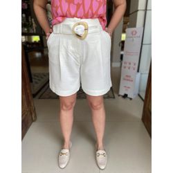 Shorts Clochard Off White - CONSULADO DA MODA
