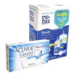 Lente de Contato Acuvue Oasys Hydraclear Plus Miop... - Contact Lentes