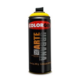 SPRAY ARTE URBANA AMARELO SOL 915COLORGIN - Corante Tintas