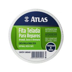 FITA TELADA PARA REPARO DRYWALL 100MM X 20MTS AT29... - Corante Tintas