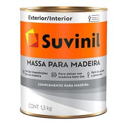 Massa para Madeira 1,3Kg Suvinil - Corante Tintas
