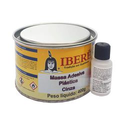 Massa Plastica Cinza com Catalizador 400G Ibere - Corante Tintas