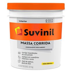 Massa Corrida 25Kg Suvinil - Balde - Corante Tintas