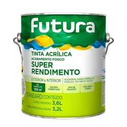 Super Rendimento 3,6L Futura - Corante Tintas