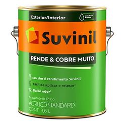 Rende e Cobre Muito 3,6L Suvinil - Corante Tintas