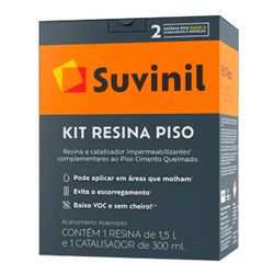 Kit Resina Piso 1,5L Suvinil - Corante Tintas