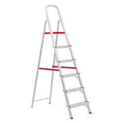 ESCADA DOMESTICA ALUMINIO 6 DEGRAUS BOTAFOGO ESC00... - CORBELLA TINTAS