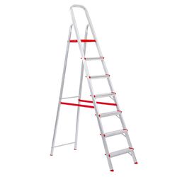 ESCADA DOMESTICA ALUMINIO 7 DEGRAUS BOTAFOGO ESC00... - CORBELLA TINTAS