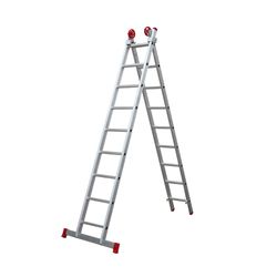 ESCADA EXTENSIVA ALUMINIO 9X2 DEGRAUS BOTAFOGO ESC... - CORBELLA TINTAS