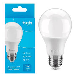 LAMPADA LED BULBO 12W 6500K-ELGIN - Cores Vivas Home Center