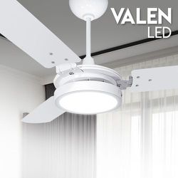 VENTILADOR TETO VALEN COM LED 6000K BRANCO 127V VE... - Cores Vivas Home Center