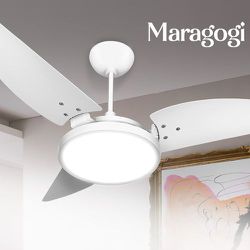 VENTILADOR DE TETO MARAGOGI COM LED 3000K BRANCO 1... - Cores Vivas Home Center