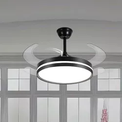 VENTILADOR PÁS RETRATEIS COM CONTROLE REMOTO E LED... - Cores Vivas Home Center