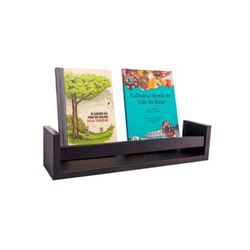 Prateleira Revisteiro 45x10x10cm Prat-K Preto - Cores Vivas Home Center