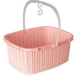 Cesto Para Prendedor Trama Rosa 1,5L Plasútil - Cores Vivas Home Center