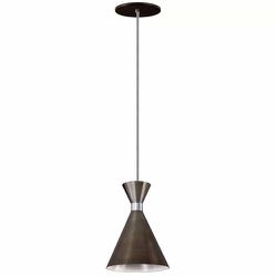 PENDENTE KINLIGTH DOMINICA ONIX/BRANCO P/1 E-27 - Cores Vivas Home Center