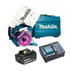 SERRA MARMORE MAKITA C/BATERIA CARREGADOR DCC500RF... - Cores Vivas Home Center