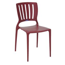 Cadeira Tramontina Sofia Encosto Vertical Vinho - Cores Vivas Home Center