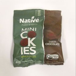 Mini Cookie Sabor Chocolate Orgânico Native 40g - GUSTAVO LEONEL CAFÉS ESPECIAIS 