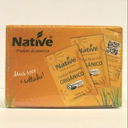 Açúcar Mascavo Orgânico Native 50 sachês de 4g cada - GUSTAVO LEONEL CAFÉS ESPECIAIS 