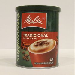 Cappuccino Tradicional Melitta 200g - GUSTAVO LEONEL CAFÉS ESPECIAIS 