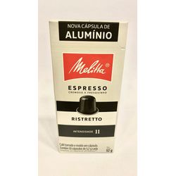 Cápsula de Café Melitta Ristretto 52g - GUSTAVO LEONEL CAFÉS ESPECIAIS 