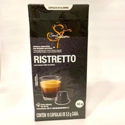 Cápsulas Café San Frediano Ristretto 55g - GUSTAVO LEONEL CAFÉS ESPECIAIS 