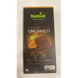 Chocolate Orgânico Native 50% Cacau - GUSTAVO LEONEL CAFÉS ESPECIAIS 