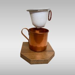 Mini Coador Com Caneca - Linha Retrô - GUSTAVO LEONEL CAFÉS ESPECIAIS 