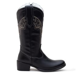 Bota Feminina Texana American Texas Preta - 85 - Country Shop Botas Texanas