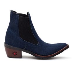 Bota Feminina Texana Western Jeans - 91 - Country Shop Botas Texanas