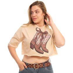 Camiseta Feminina Over Country - Camiseta Feminina... - Country Shop Botas Texanas