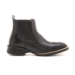 Botina Masculina Texana Zootecnia Preta - BOTINAZO... - Country Shop Botas Texanas