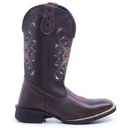 Bota Feminina Texana Cruz Rosa - 30 - Country Shop Botas Texanas