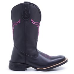 Bota Feminina Texana Boi Desenhado - 24 - Country Shop Botas Texanas