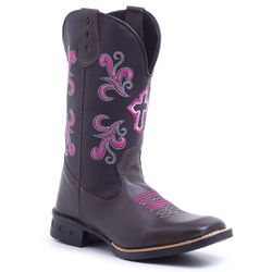 Bota Feminina Texana Cruzeta - 31 - Country Shop Botas Texanas